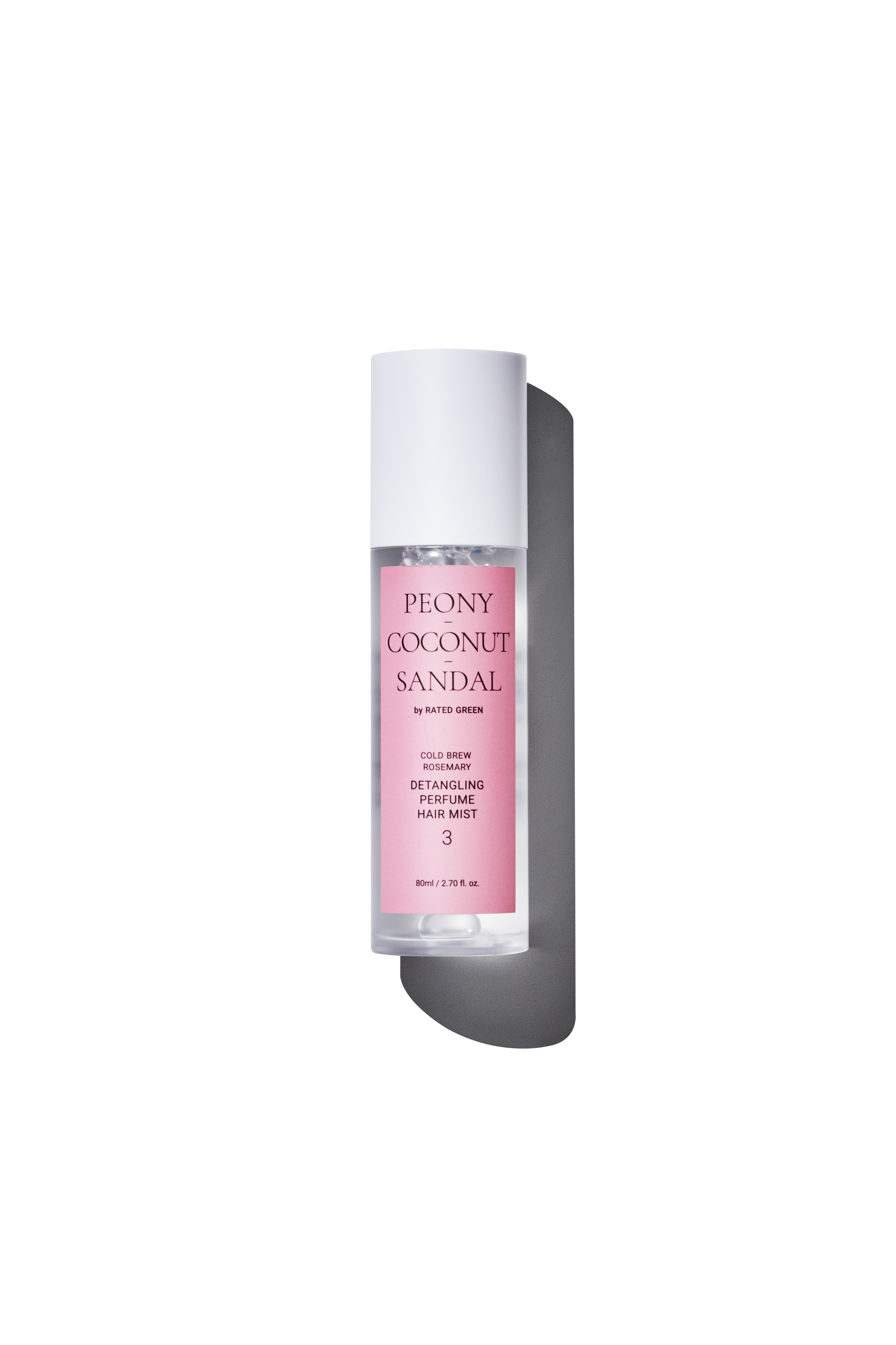 Rated Green Detangling Perfume Hair Mist 3 Peony Coconut Sandal 80ml - Парфумований міст для волосся 
